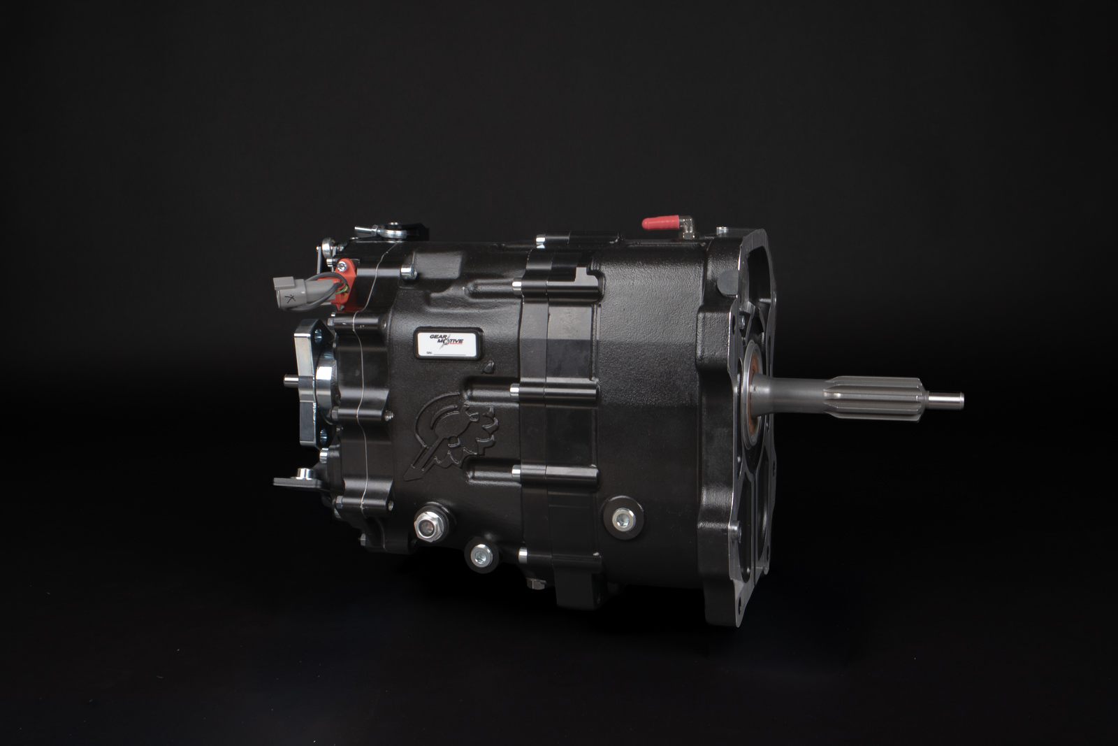 GearMotive NG-SEQ-5 core gearbox and input shaft without bellhousing